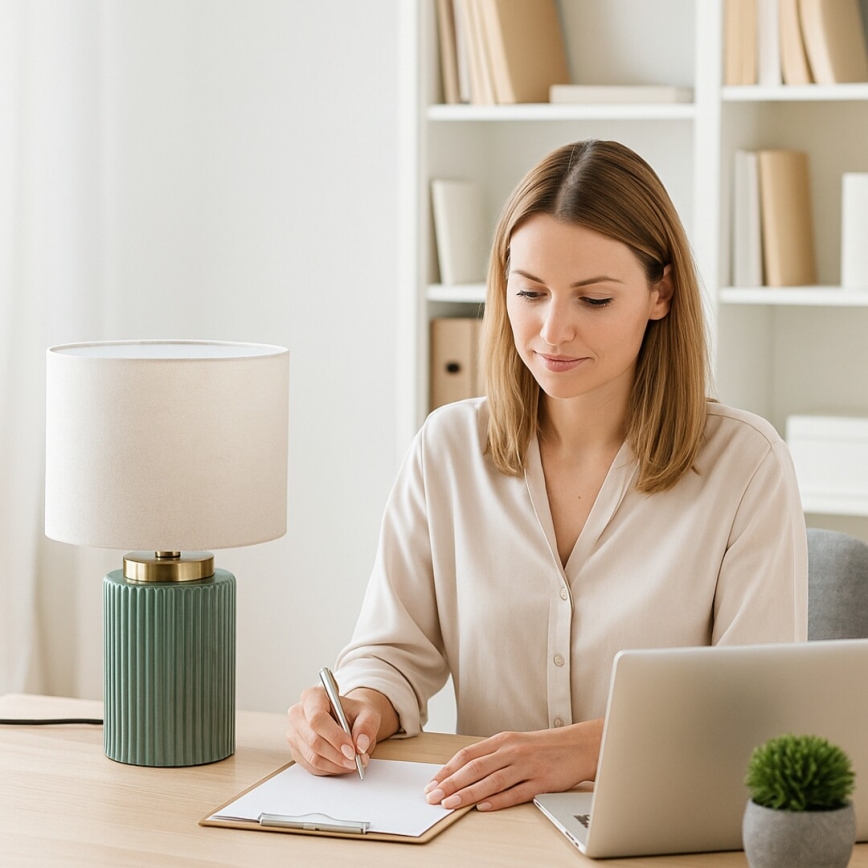 Rabalux - Stona lampa 1xE14/40W/230V zelena