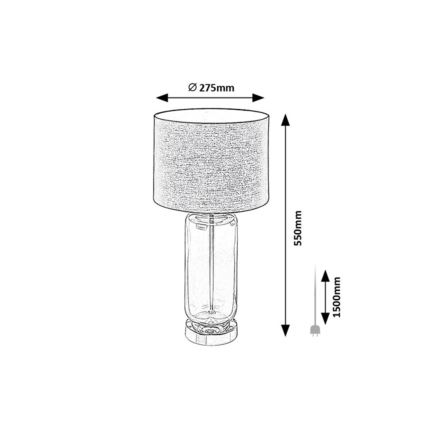 Rabalux - Stona lampa 1xE27/60W/230V