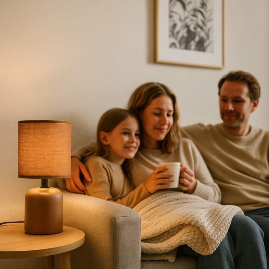 Rabalux - Stona lampa 1xE14/40W/230V braon