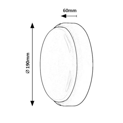 Rabalux - LED spoljašnje plafonsko svetlo LED/15W/230V IP54 belo