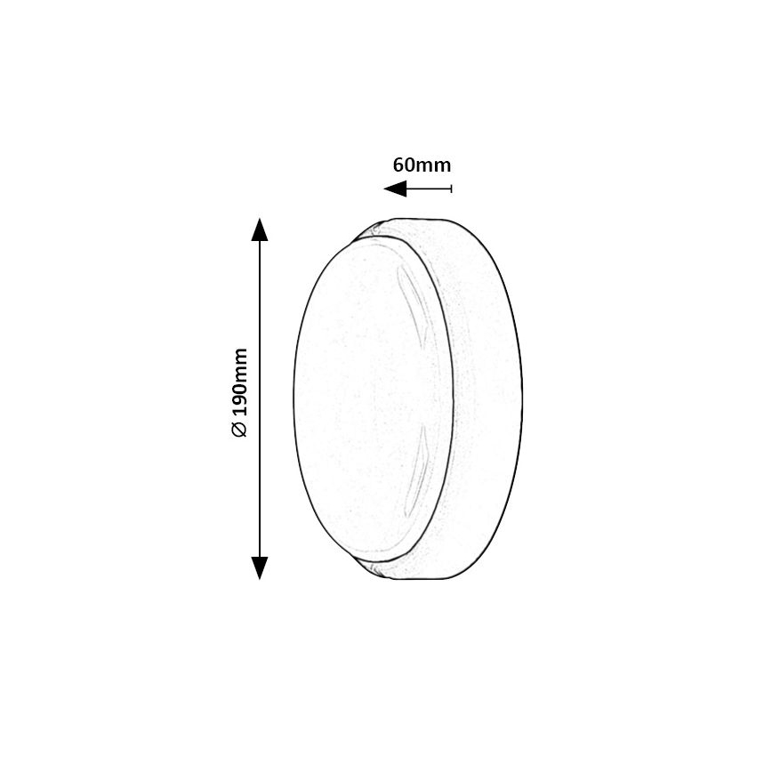 Rabalux - LED spoljašnje plafonsko svetlo LED/15W/230V IP54 belo
