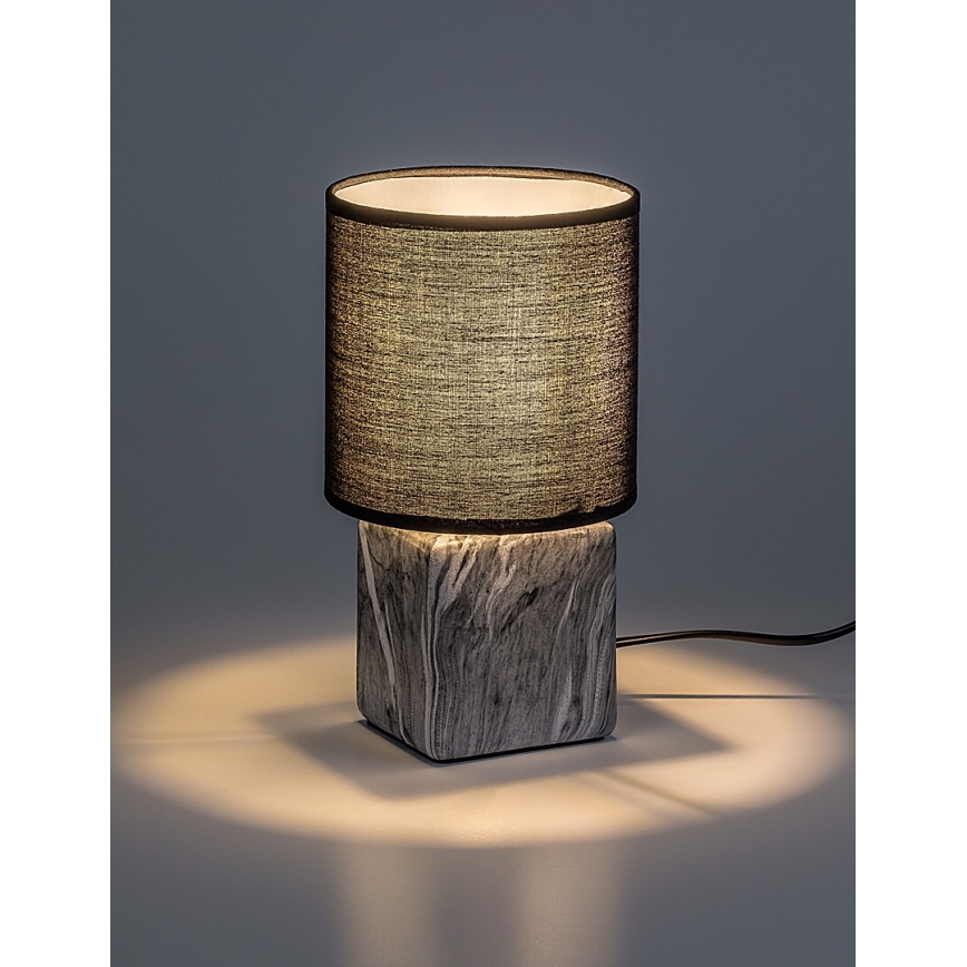 Rabalux - Stona lampa 1xE14/40W/230V crna/dekor mermera