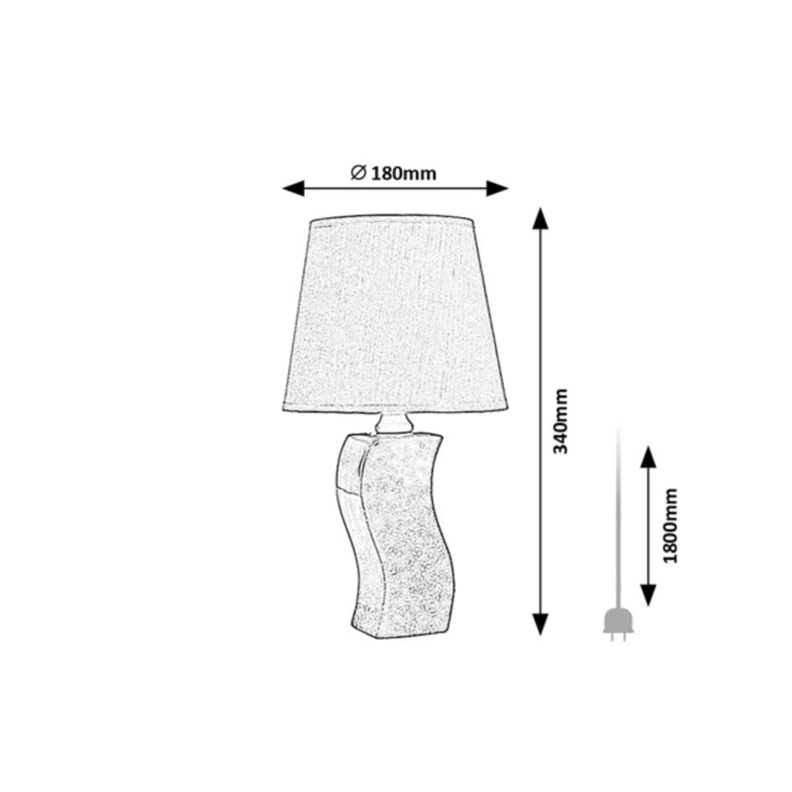 Rabalux - Stona lampa 1xE14/40W/230V siva