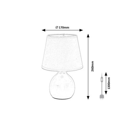 Rabalux - Stona lampa 1xE14/40W/230V ružičasta