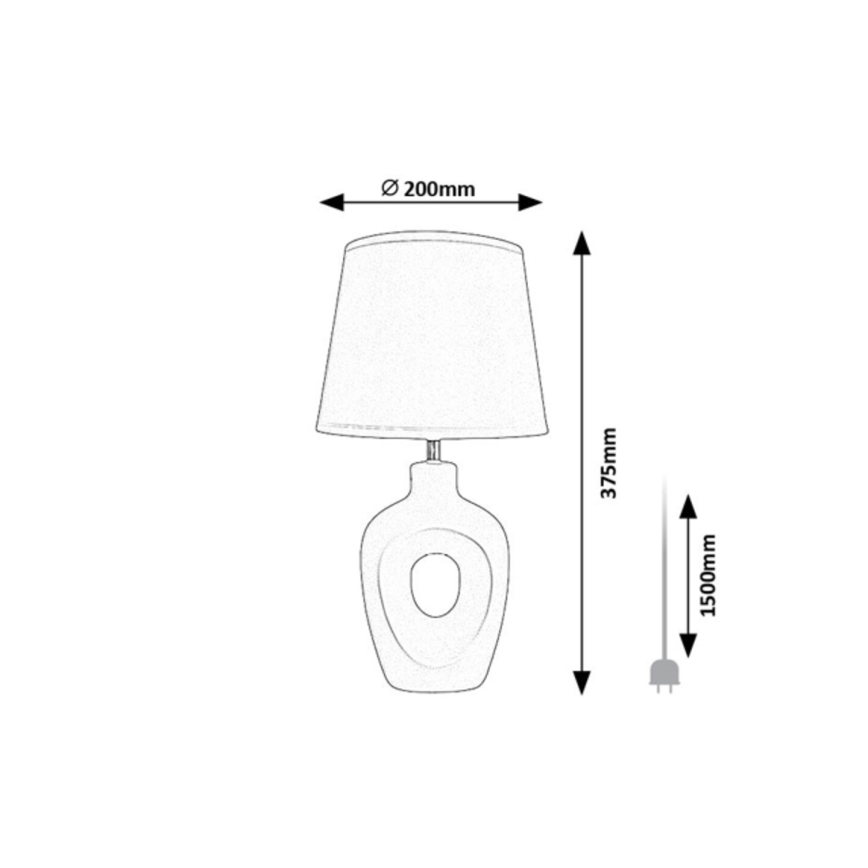 Rabalux - Stona lampa 1xE14/25W/230V bež