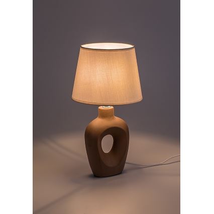 Rabalux - Stona lampa 1xE14/25W/230V braon/krem