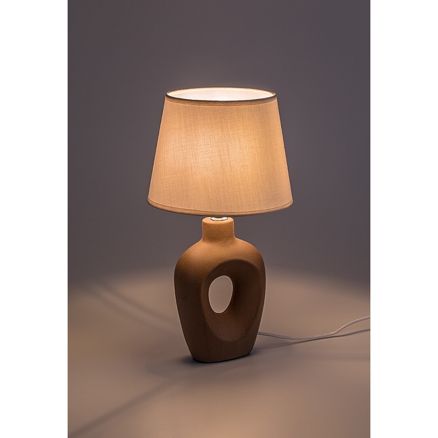 Rabalux - Stona lampa 1xE14/25W/230V braon/krem