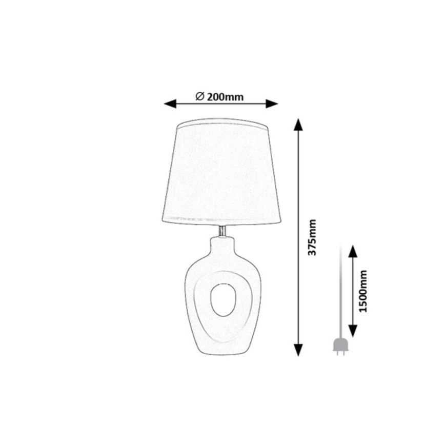 Rabalux - Stona lampa 1xE14/25W/230V braon/krem