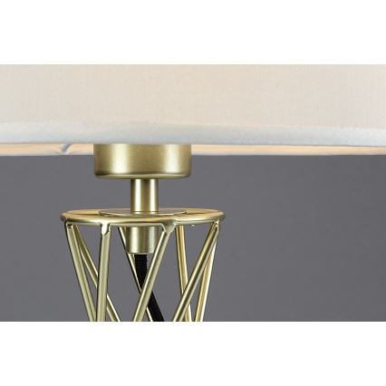 Rabalux - Stona lampa 1xE27/40W/230V zlatna/bela