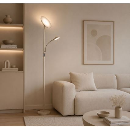Rabalux - LED prigušiva podna lampa LED/23W/230V 3000/4200/6500 bež