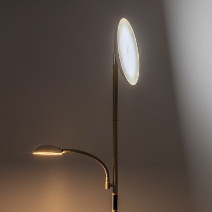Rabalux - LED prigušiva podna lampa LED/23W/230V 3000/4200/6500 bež
