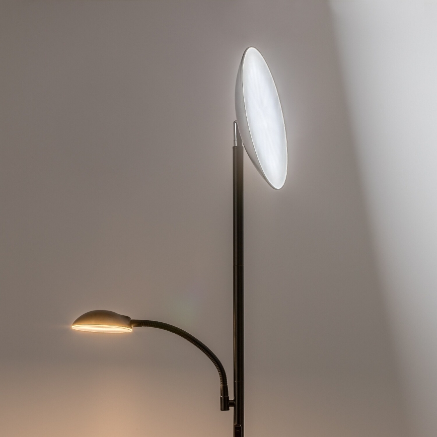 Rabalux - LED prigušiva podna lampa LED/23W/230V 3000/4200/6500 crna