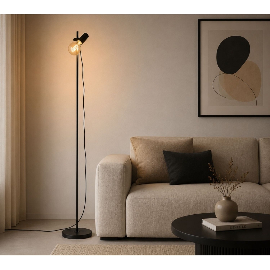 Rabalux - Stojeća lampa 1xE27/60W/230V crna