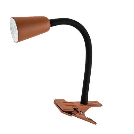 Rabalux - Stona lampa sa klipsom 1xGU10/7W/230V narandžasta