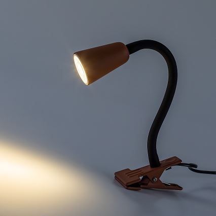 Rabalux - Stona lampa sa klipsom 1xGU10/7W/230V narandžasta