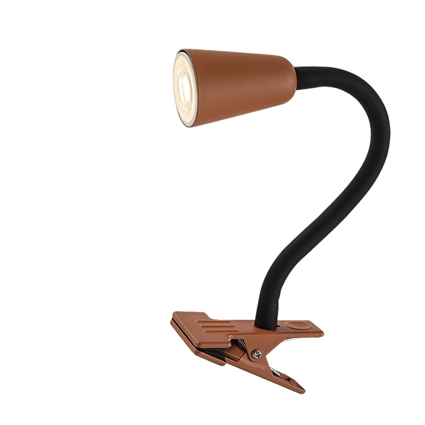 Rabalux - Stona lampa sa klipsom 1xGU10/7W/230V narandžasta