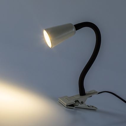 Rabalux - Stona lampa sa klipsom 1xGU10/7W/230V krem