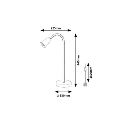 Rabalux - Stona lampa 1xGU10/7W/230V krem