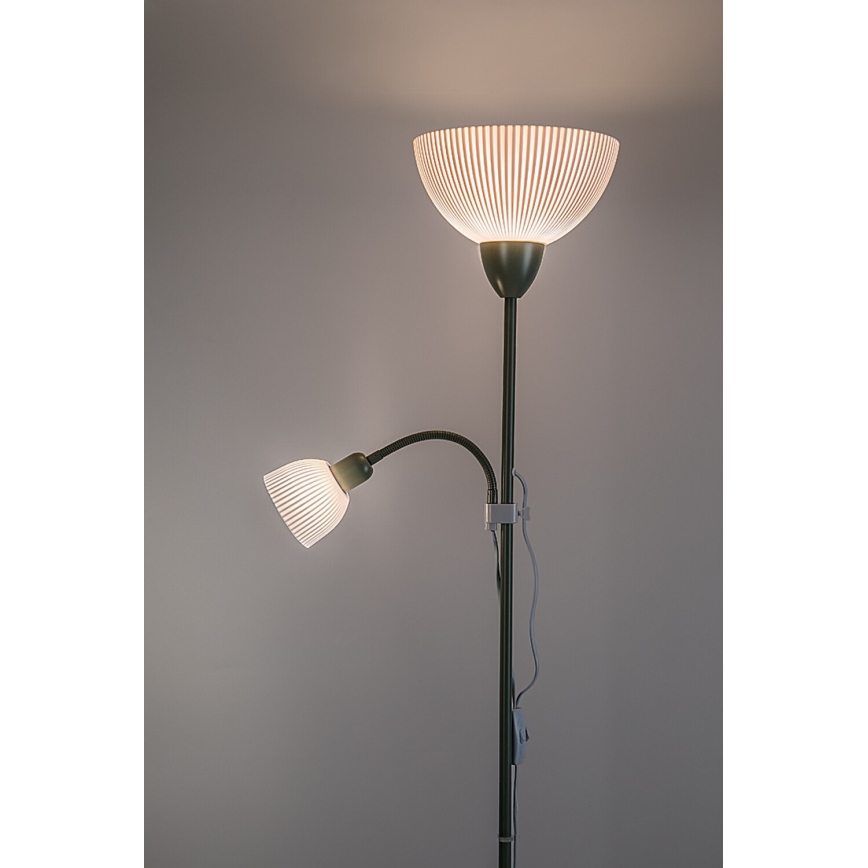 Rabalux - Stojeća lampa 1xE27/60W/230V + 1xE14/25W zelena