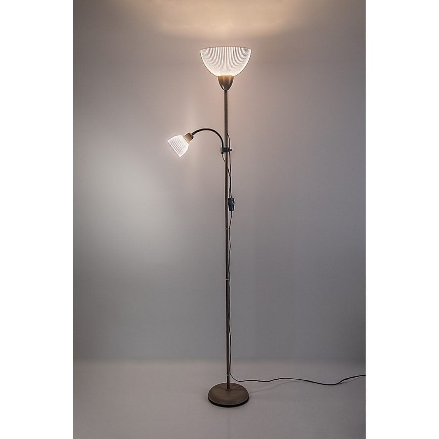 Rabalux - Podna lampa 1xE27/60W/230V + 1xE14/25W bež