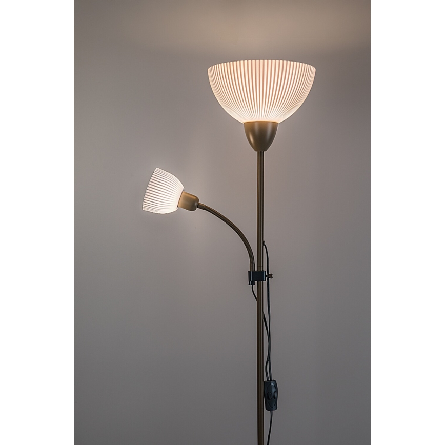 Rabalux - Podna lampa 1xE27/60W/230V + 1xE14/25W bež