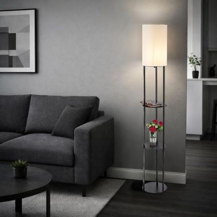 Rabalux - Podna lampa sa policama 1xE27/40W/230V crna