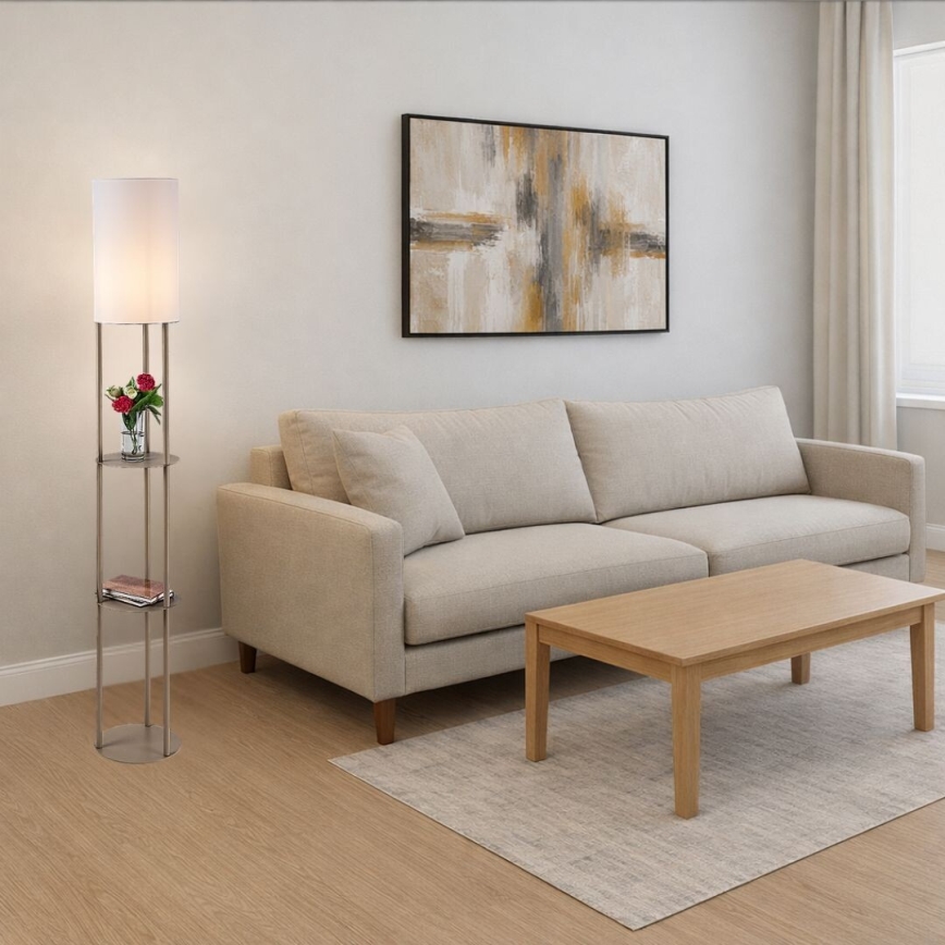 Rabalux - Podna lampa sa policama, 1xE27/40W/230V, bež