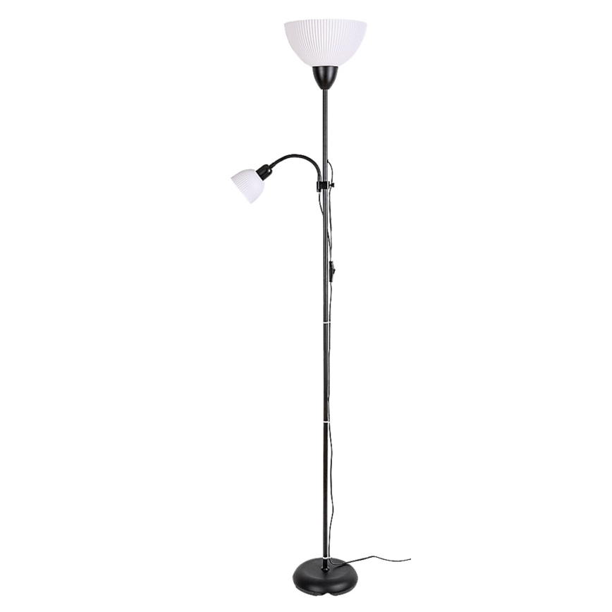 Rabalux - Podna lampa 1xE27/60W/230V + 1xE14/25W crna