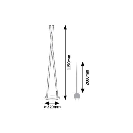 Rabalux - LED stojeća lampa LED/28W/230V 3000K