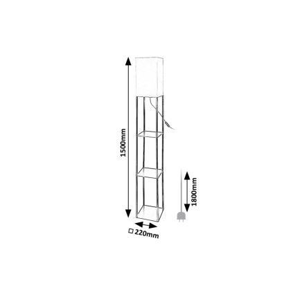 Rabalux - Podna lampa sa policama 1xE27/40W/230V