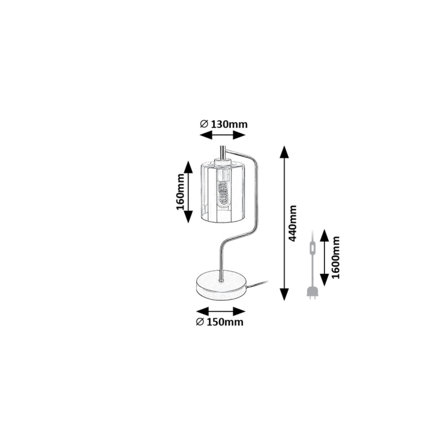 Rabalux - Stona lampa 1xE27/40W/230V