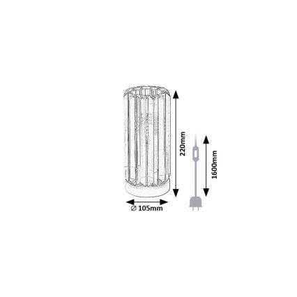 Rabalux - Stona lampa 1xE27/40W/230V