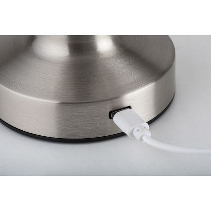 Rabalux - punjiva dodirna stona LED lampa LED/2,7W/5V 1200mAh 3000/4000/6000K mat hrom