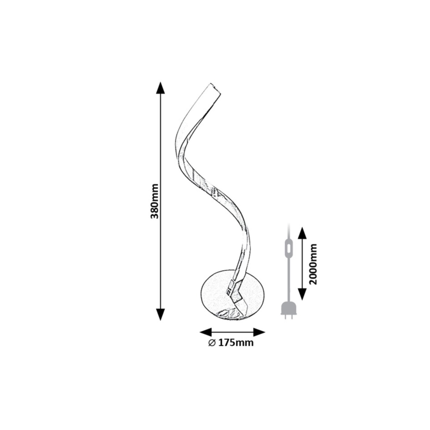 Rabalux - LED stona lampa LED/3W/230V 4000K sjajni hrom