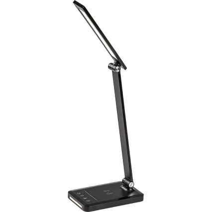 Rabalux 74213 - LED prigušiva fleksibilna stona lampa sa bežičnim QI punjenjem i USB LED/5W/5V 3000-6500K