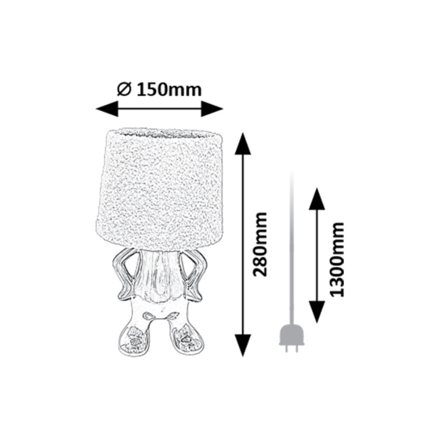 Rabalux - Stona lampa 1xE14/40W/230V zlatna