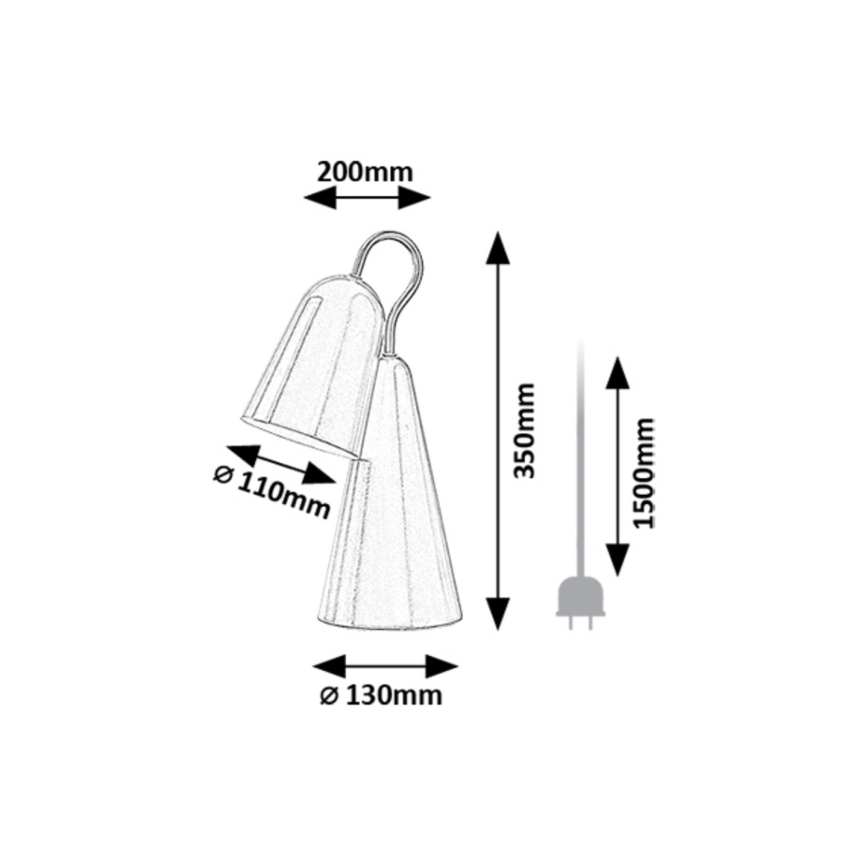 Rabalux - LED stona lampa 1xE14/4W/230V ružičasta