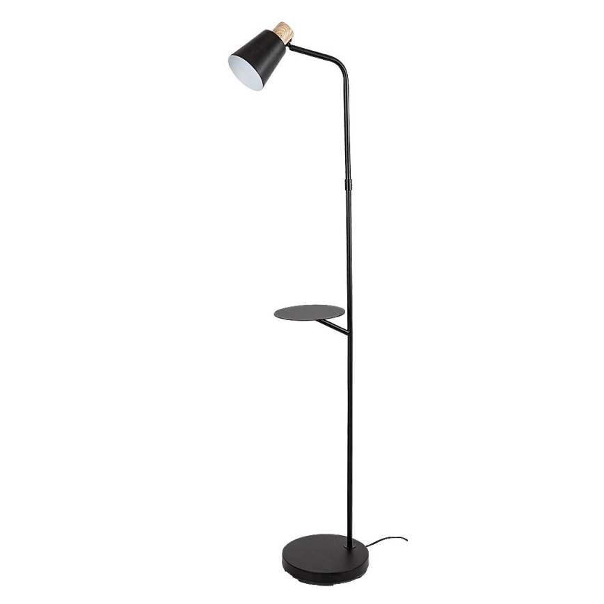 Rabalux - Podna lampa sa policom 1xE27/40W/230V crna