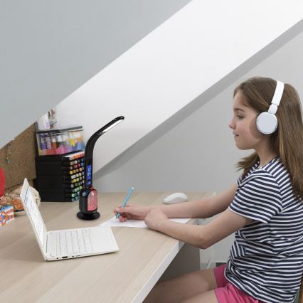 Rabalux - LED RGB prigušiva stona lampa LED/5W/230V crna