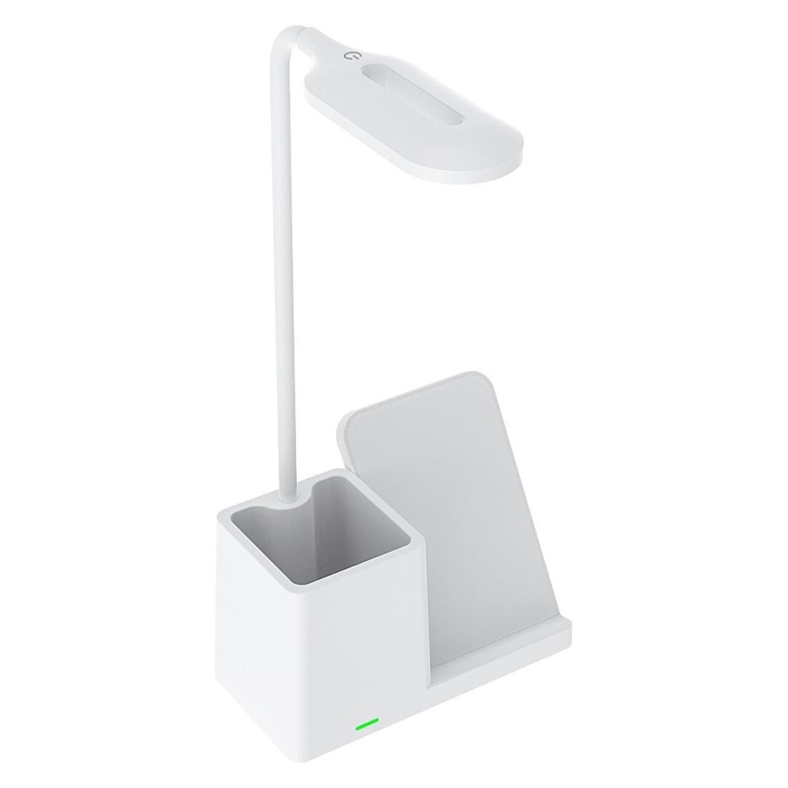 Rabalux - LED prigušiva stona lampa sa bežičnim QI punjenjem LED/4W/5V 3000/4000/6500K bela