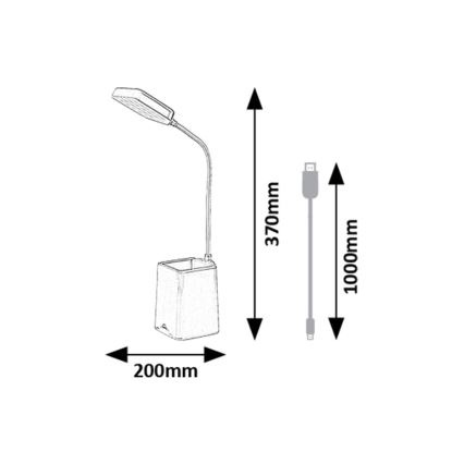 Rabalux - LED prigušiva stona lampa LED/6W/230V 5000K plava