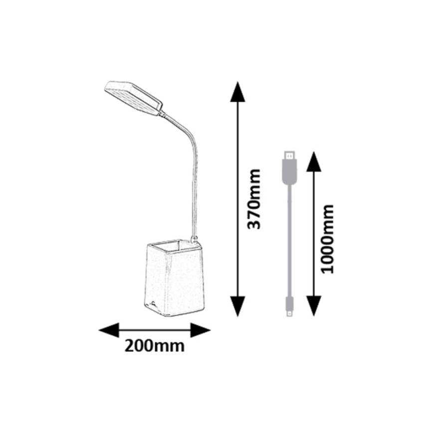 Rabalux - LED prigušiva stona lampa LED/6W/230V 5000K ružičasta