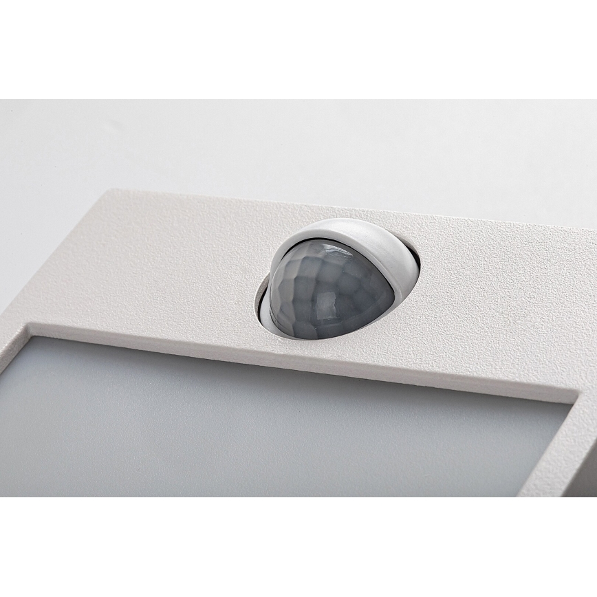 Rabalux - LED spoljašnja zidna svetiljka sa senzorom, LED/12W/230V, bela, IP44