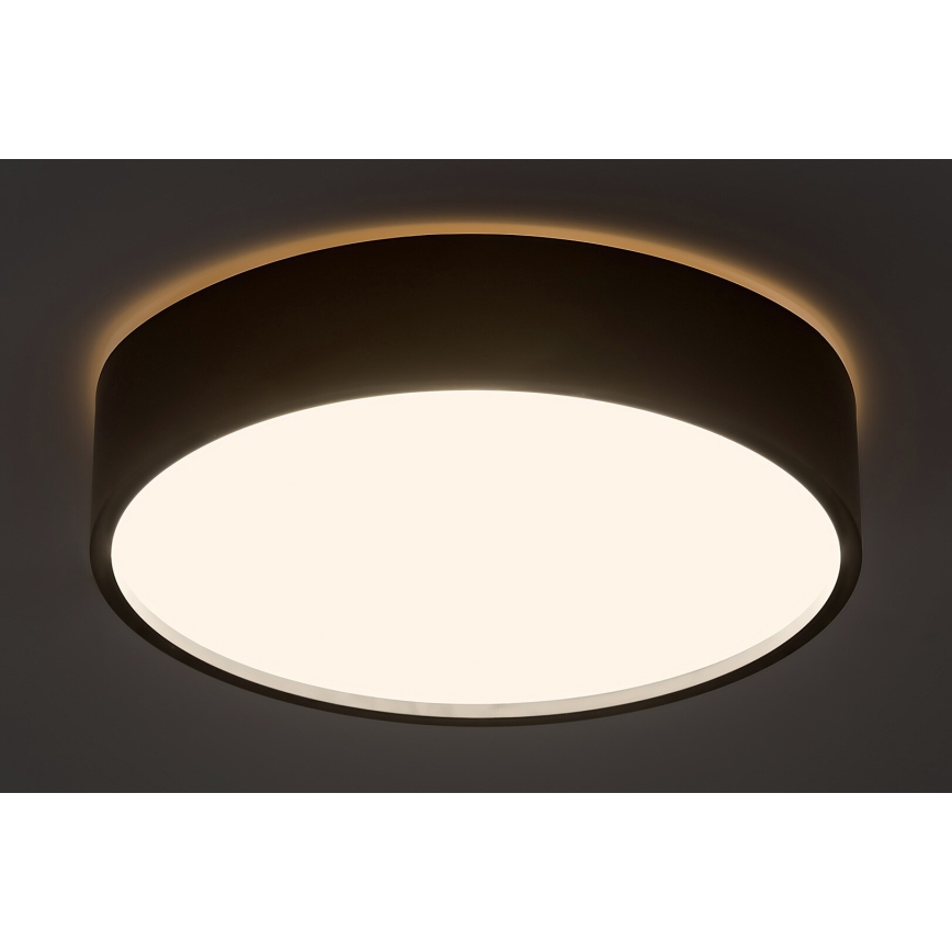 Rabalux - LED stropna svetiljka sa senzorom LED/19W/230V IP44 4000K prečnika 28,5 cm crna