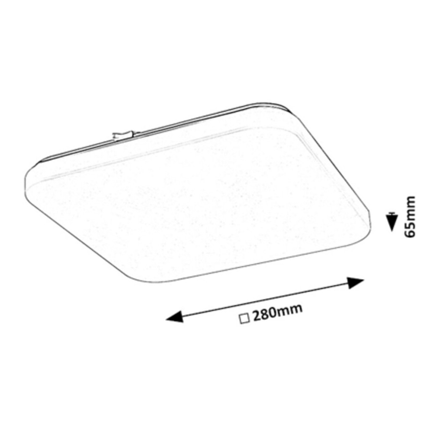 Rabalux - LED plafonsko svetlo sa senzorom LED/12W/230V 4000K 28x28 cm
