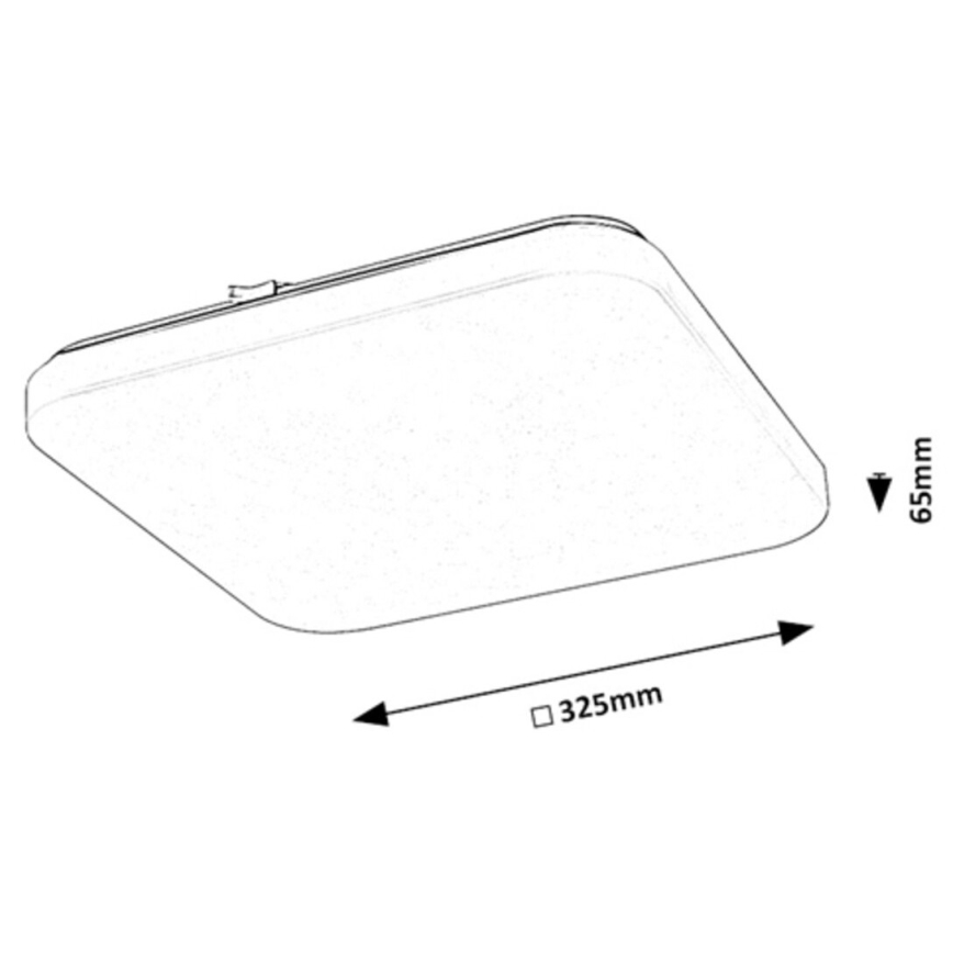 Rabalux - LED plafonsko svetlo sa senzorom LED/20W/230V 4000K 32x32 cm