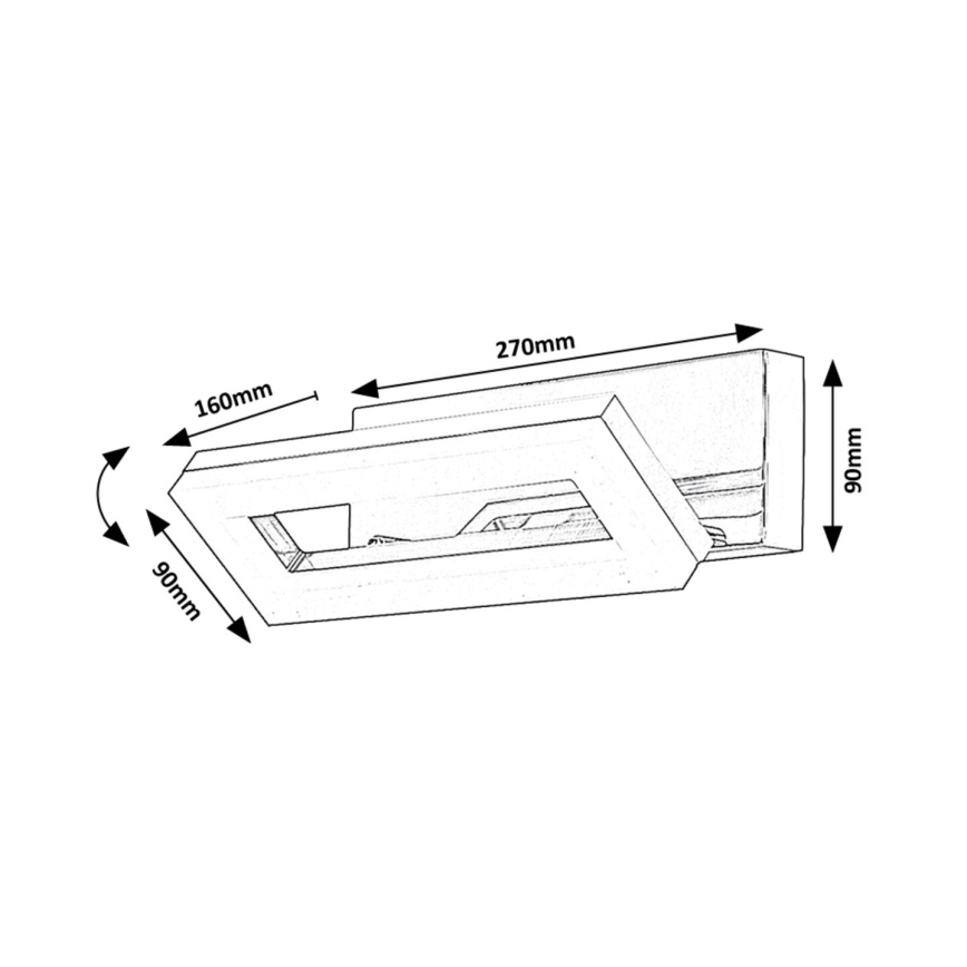 Rabalux - LED zidno svetlo za kupatilo LED/15W/230V 4000K IP44