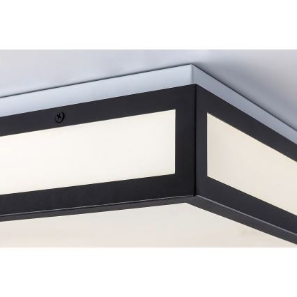 Rabalux - LED plafonsko svetlo za kupatilo LED/18W/230V IP44 u crnoj boji 30x30 cm