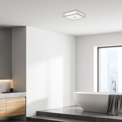 Rabalux - LED stropno svetlo za kupatilo LED/24W/230V IP44 4000K 40x40 cm belo