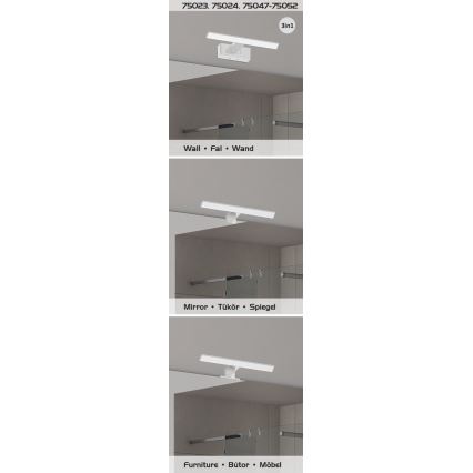 Rabalux - LED kupatilsko osvetljenje za ogledalo LED/4W/230V IP44 20 cm sjajni hrom